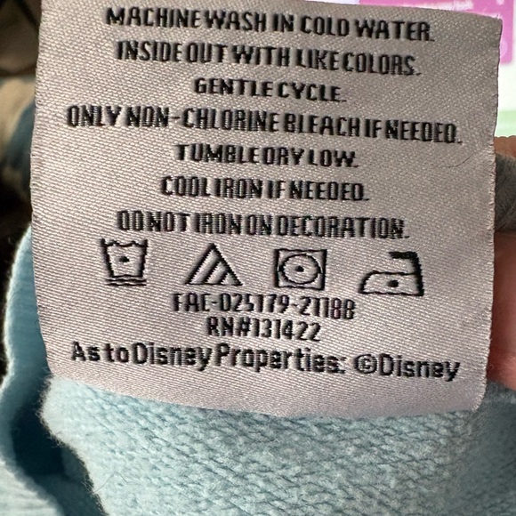 Disney Parks Olaf Festival of Holidays Fleece Spirit Jersey Blue/White Sz Medium - Picture 10 of 10